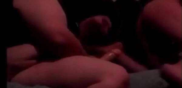  Wife Use 8 Inch Dildo Strap On And Ass Fuck Virgin Husband Hardcore